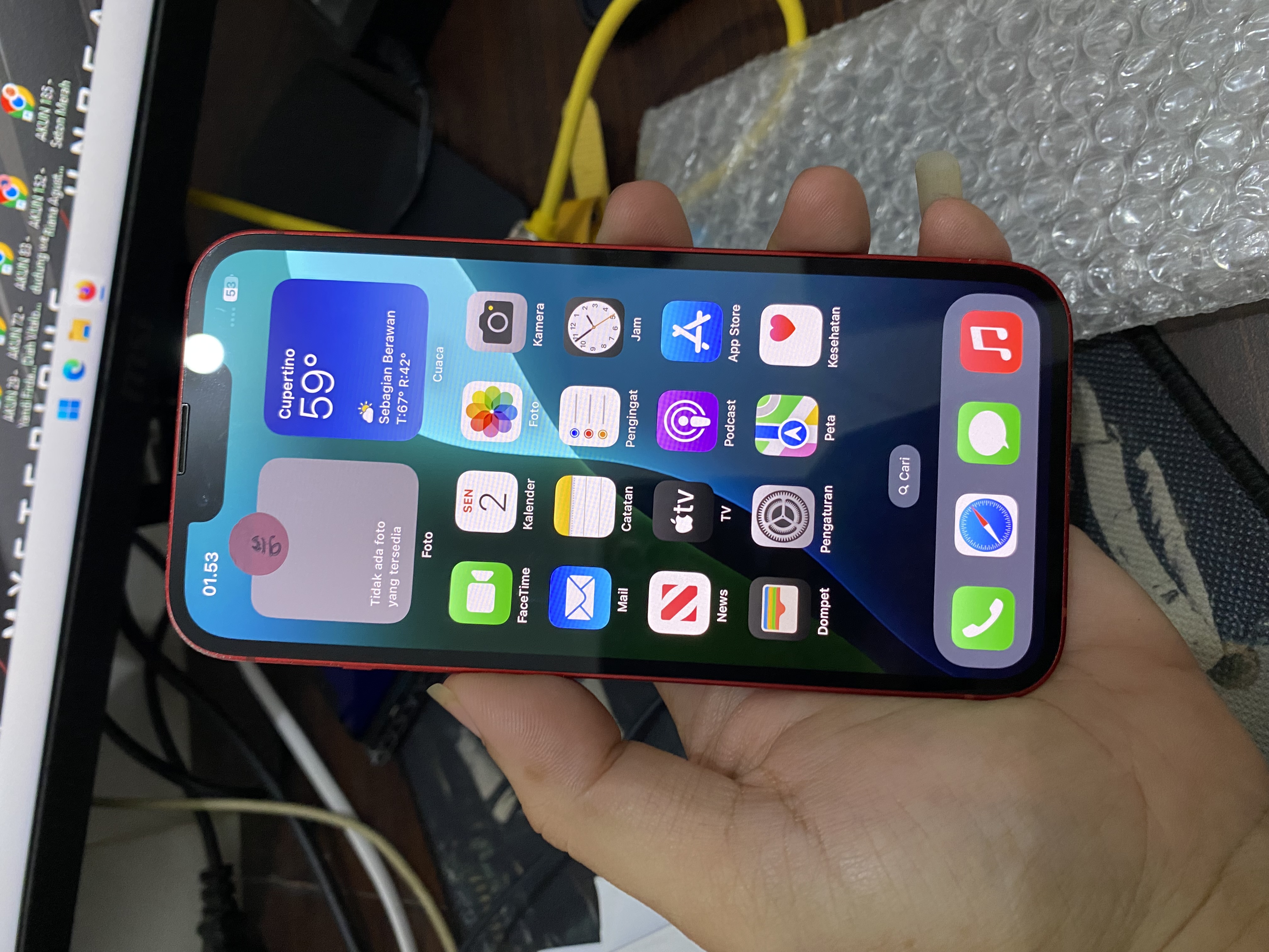 iPhone 13 128 Red Cukai